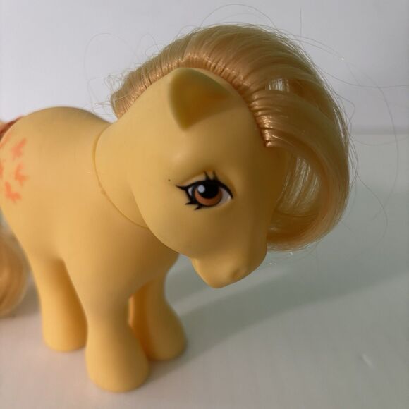 My Little Pony MLP G1 Butterscotch 1982 Hasbro Hong Kong Original Bow 80s Horse - Picture 5 of 9
